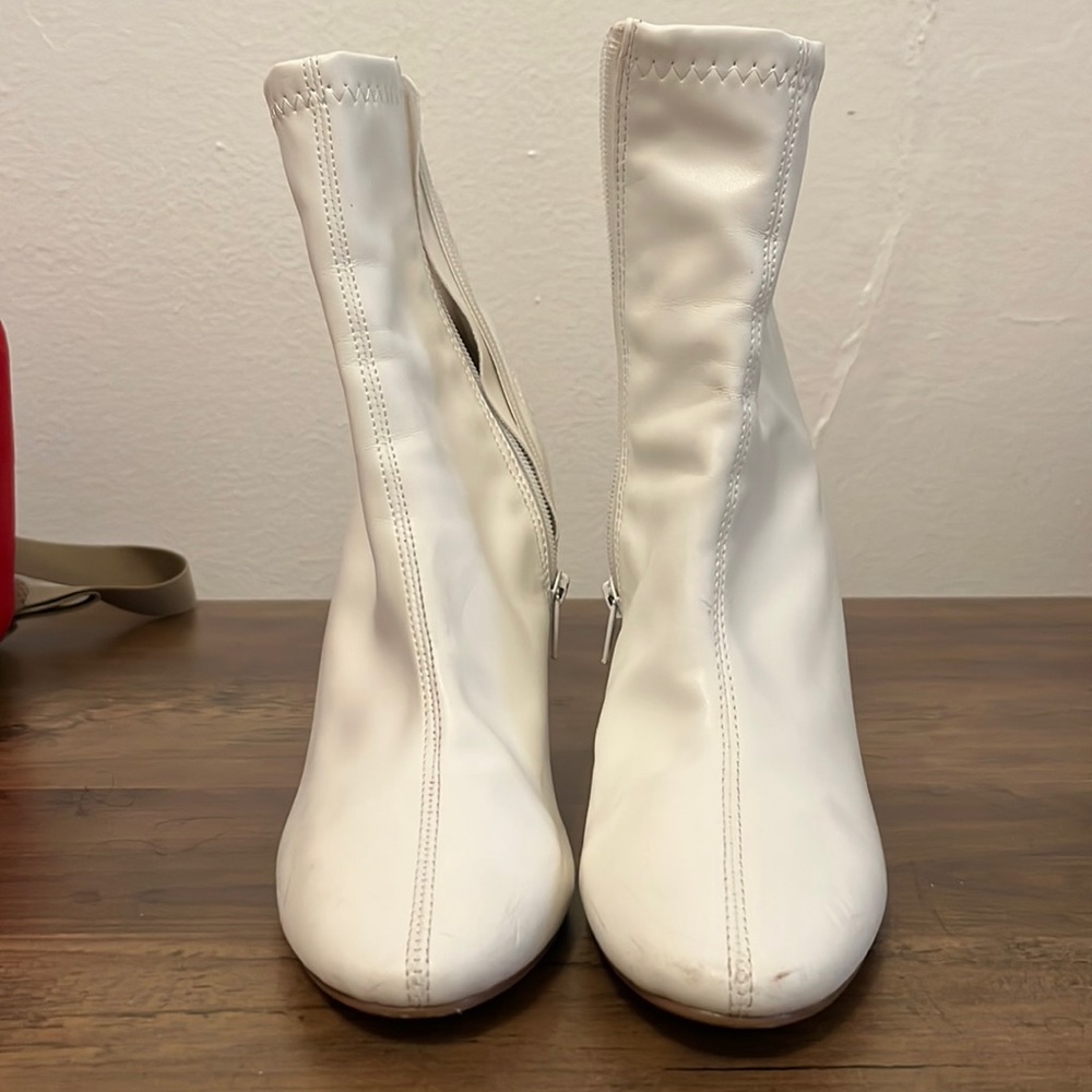 White nasty gal booties